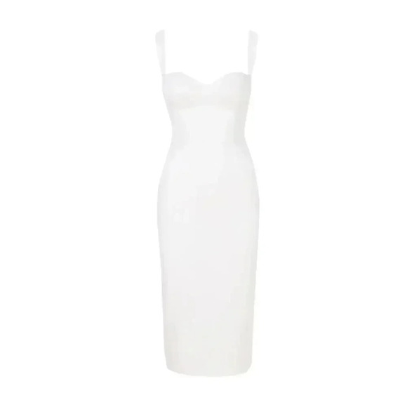 NEW- NWT! Gigii's Tessa Crep Dress - White as XS - Picture 4 of 12